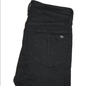 Rag&bone black high rise skinny jeans